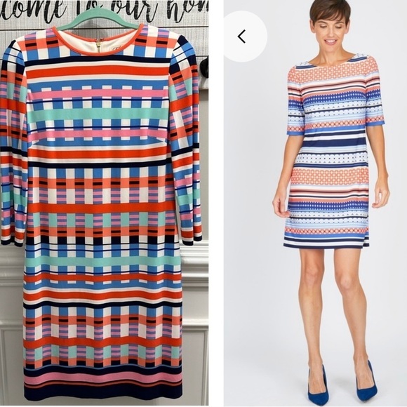 Eliza J Dresses & Skirts - Eliza J Geometric Sheath Mini Dress sz 8